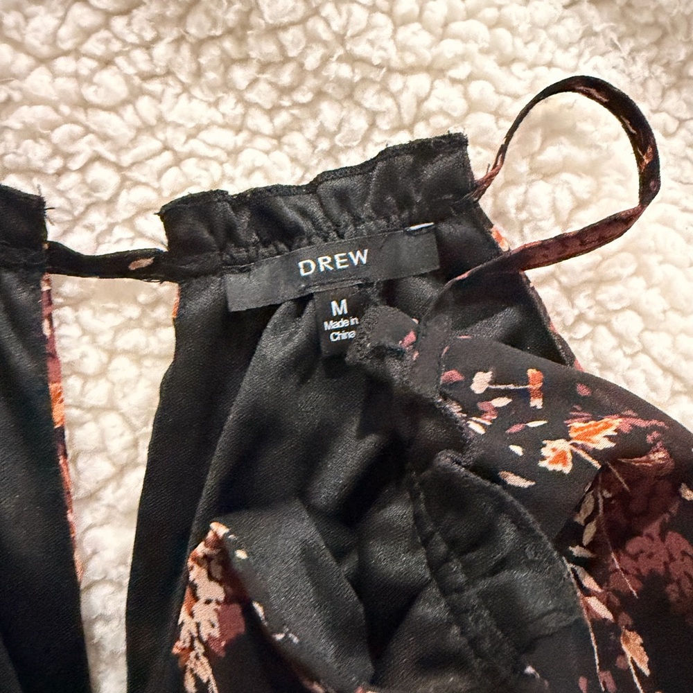 DREW Black and Brown Floral Dress - Picture 3 of 4